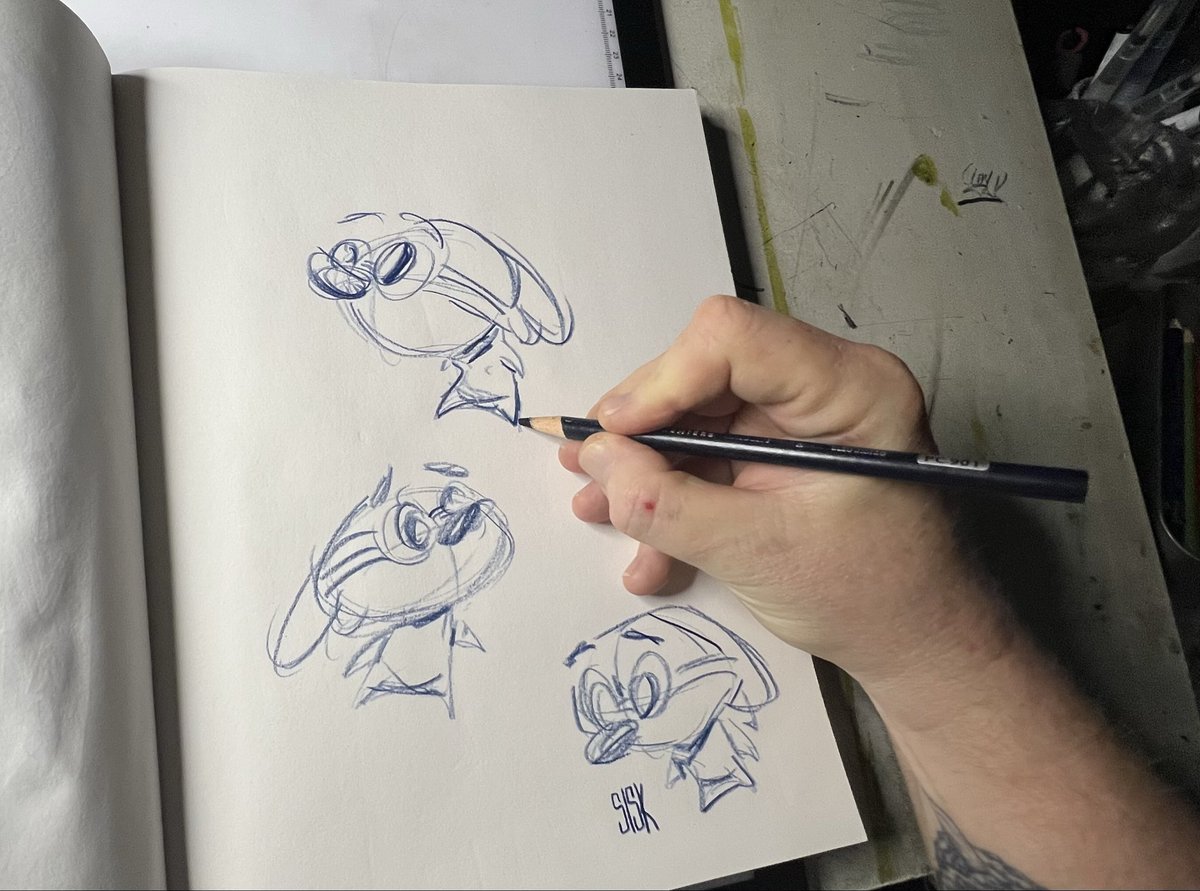 Some quick sketches of SPEX. He’s so fun to draw. <a href="/funnypixcomics/">Funny Pictures Comics</a>