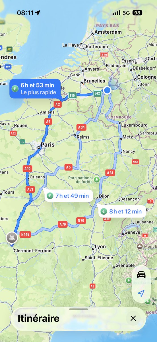 Pas toute ma TL qui a regardé où se trouve Limoges sur la carte. Bon bah qui organise le bus? 😜 #heletour