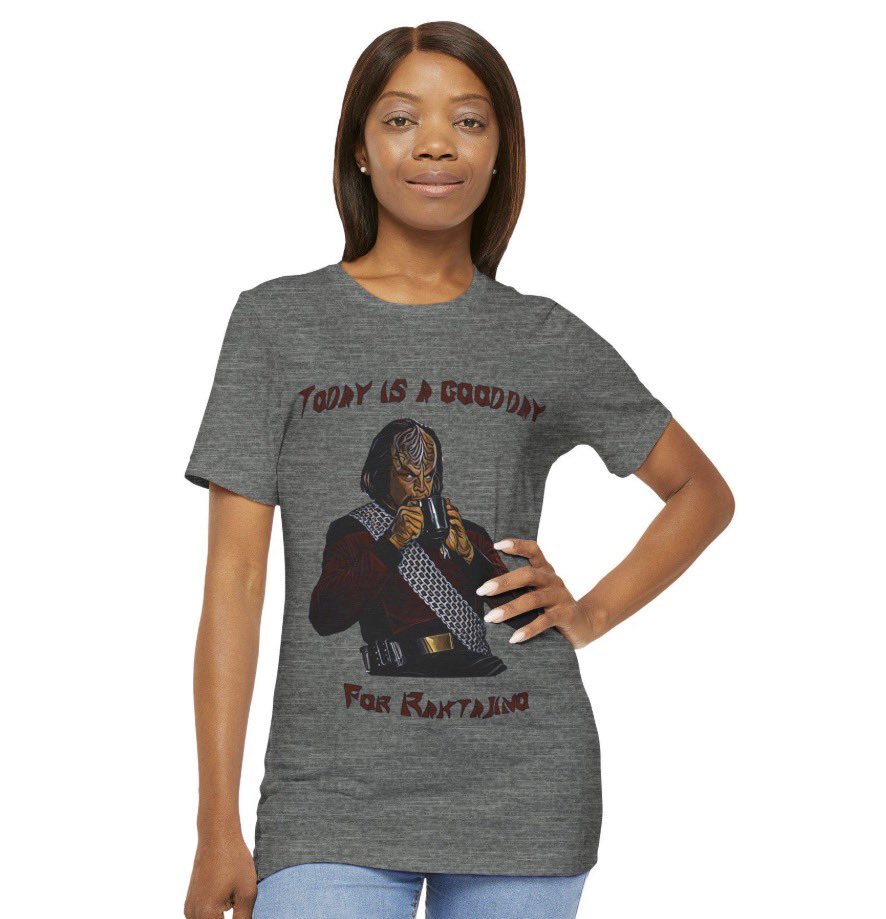 ☕ Today is a good day… for Raktajino.

smbindustries.etsy.com/listing/448227…

Channel your inner space warrior with this bold, coffee-loving design inspired by classic sci-fi culture. Featuring a well-known fierce alien warrior enjoying their favorite drink imitating a famous trek meme, this