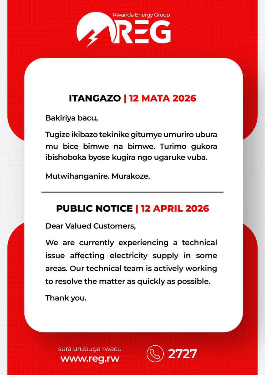 Rwanda Energy Group tweet media