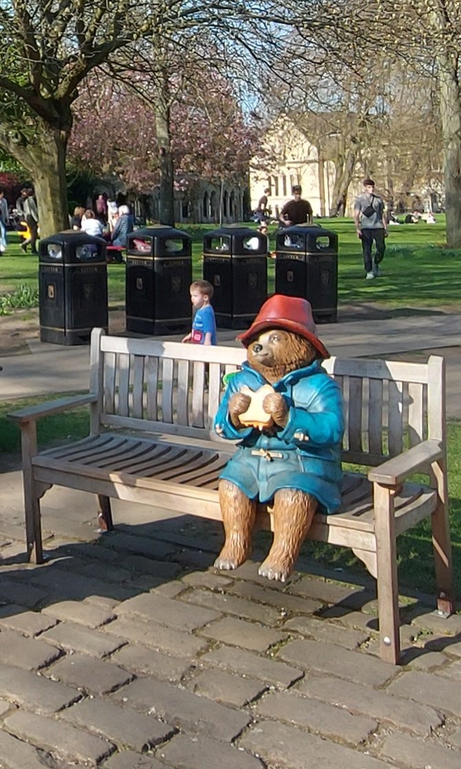 Grenoside's tweet image. #SundayBench
May I join you? 🐻😊 #York