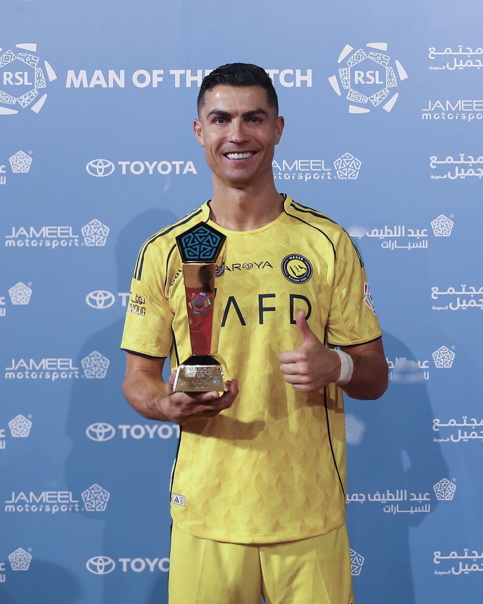 Since turning 41, Cristiano Ronaldo has been named Man of the Match in 4 of the 6 games he has featured in 🤯