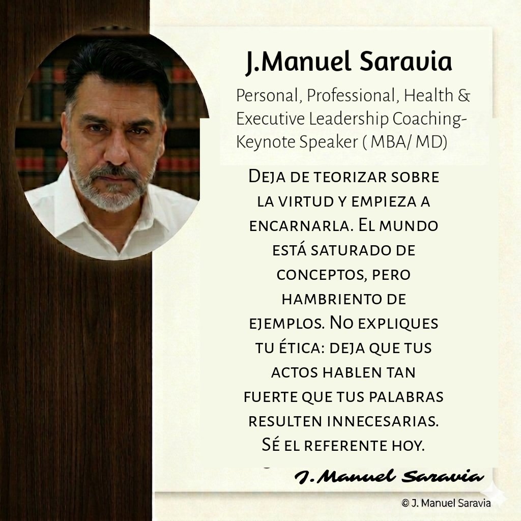 JwSaravia's tweet image. Vivimos en una era de discursos perfectos y acciones mediocres. Hablar de valores es fácil, pero sostenerlos cuando nadie mira es lo que realmente separa .

​#Carácter #Integridad #Ejemplo #Estoicismo #Liderazgo #HombresDeValor #Coherencia #HechosNoPalabras #Ética