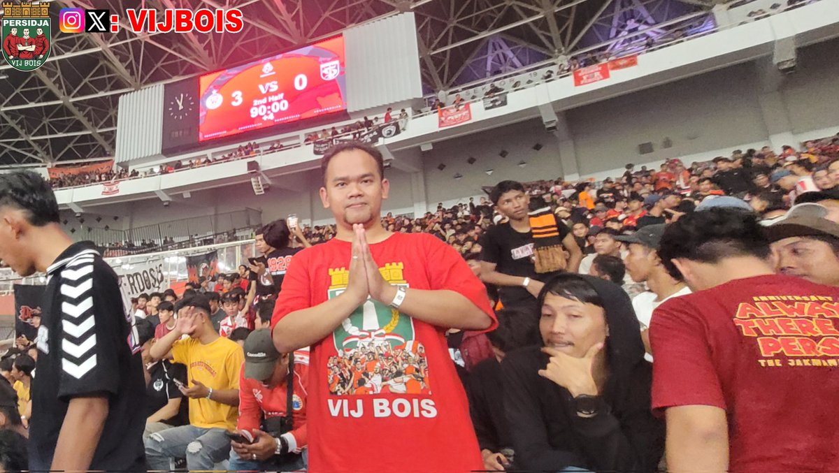 VIJbois's tweet photo. ALHAMDULILLAH TERIMA KASIH YA ALLAH SWT ❤️.

Terima kasih PERSIJA.

Masih ada harapan PERSIJA JUARA.
AYO TAMBAHKAN SEMANGAT DUKUNG DAN DO'A. 

Bismillahir rahmaanir rahiim
AYO PERSIJA JUARAAAAAAA.

Dokumentasi :
⚔️ Persija : 3 vs 0 : Persebaya
🗓️ Sabtu, 11 April 2026 https://t.co/ufM4P8Rd1G