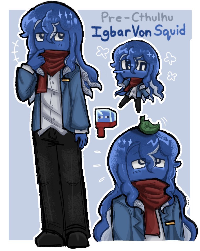 titanswifey's tweet photo. igbar fanart !! specifically pre-cthulhu.. So he's #normal LOL. Hi little Igbarvonsquid, what are you doing here even!!
#samgladiatoryhs #tokyosoul #samgladiatorfanart https://t.co/mTL1VixdMO