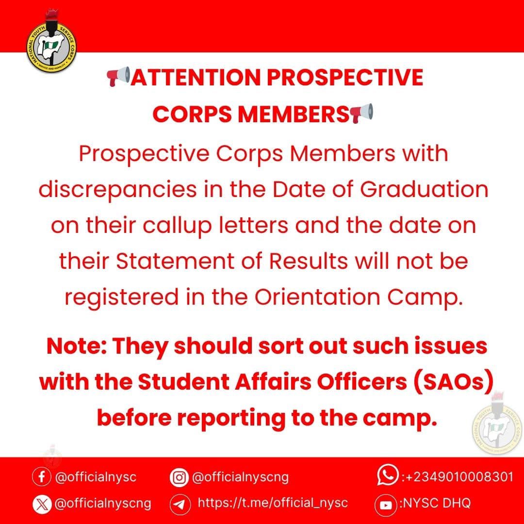 NYSC GUIDE tweet media