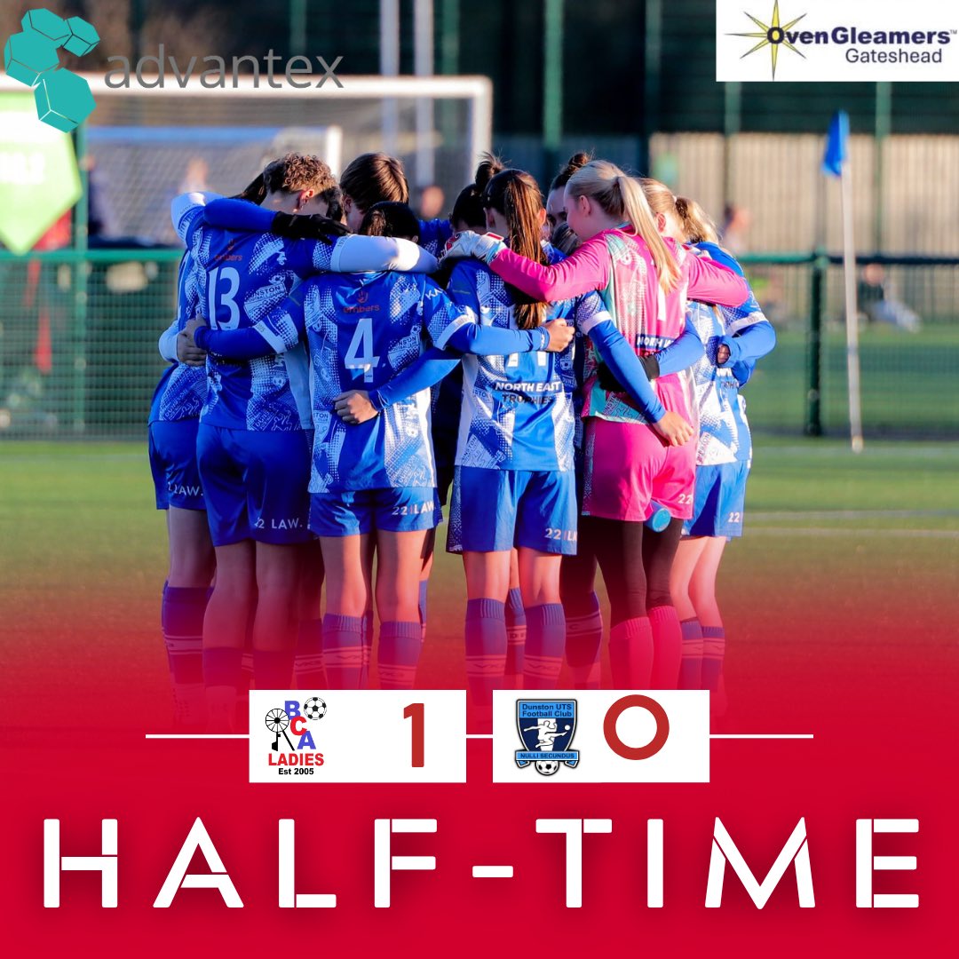 DunstonUTSWomen's tweet photo. It is half time and we go in trailing 1-0

#WeAreDUTS
#UpTheDUTS https://t.co/HNrXy6fia8