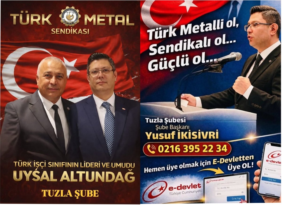 🇹🇷HAYIRLI HAFTALAR🇹🇷
İş kazalarının olmadığı ve yaşanmadığı güzel bir çalışma haftası dileriz.
#TürkMetalSendikası
#UysalAltundağ
#MürselÖcal
#Yusufİkisivri
#İşteBaşkanİşteSendika
#GüçlüGüçlüTürkMetal
#İyikiTürkMetalliyim
#İyikiSendikamVar
#TuzlaŞubesi
#Stoeger🇹🇷
