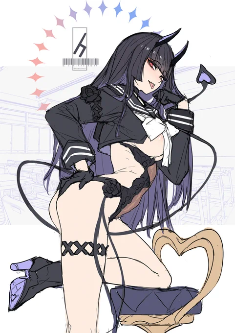 黒髪姫カットサキュバスお嬢様アドバンス