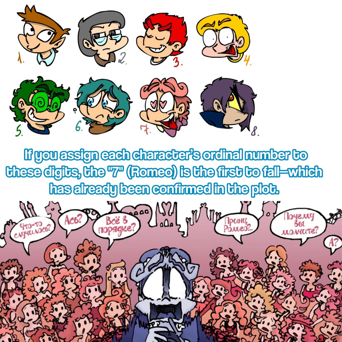 Geoxkata's tweet image. #13cards #theory

In the "13 Cards" fandom, there has long been a theory regarding the order in which the clones' generators will run out or their nations will fall.