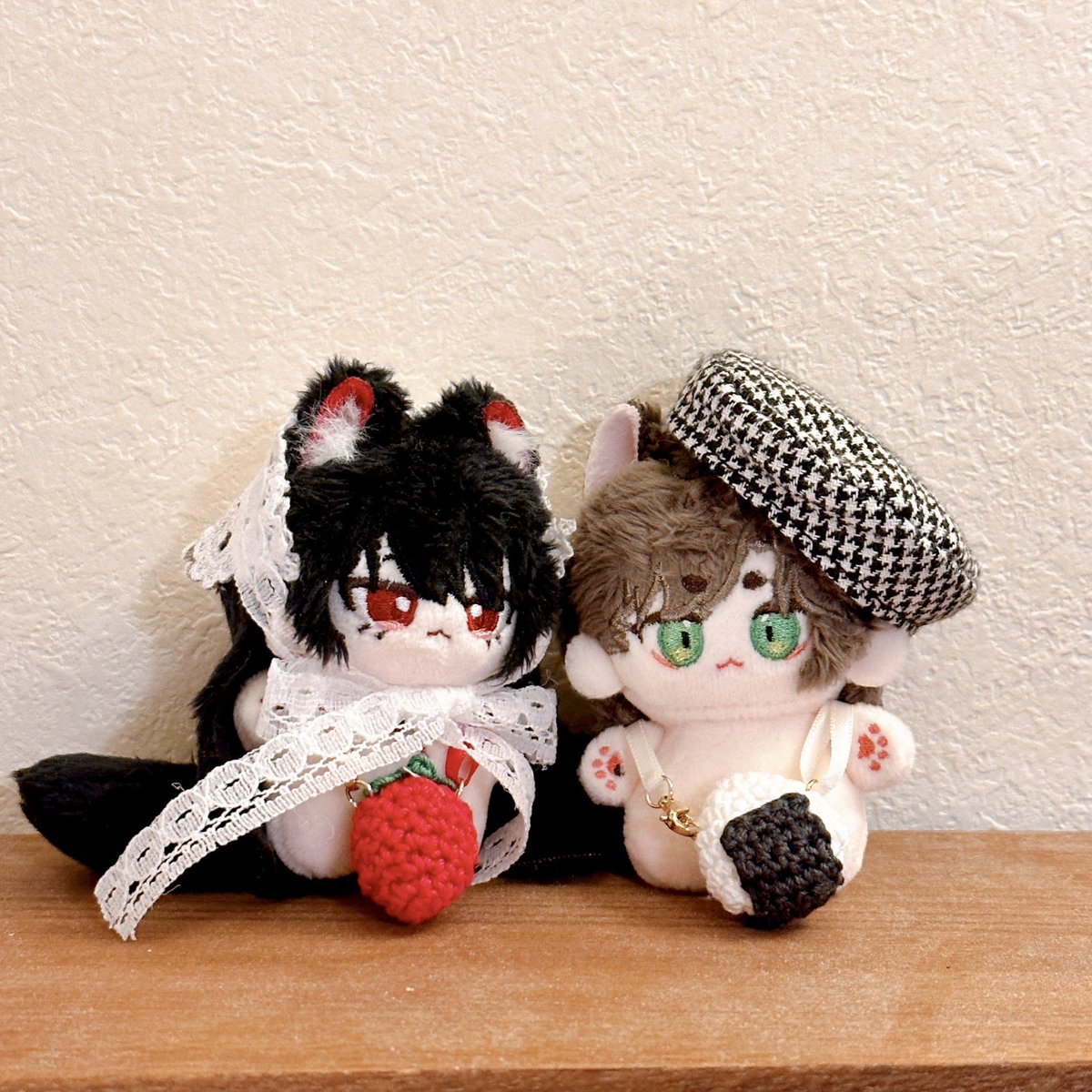 5cmちゃんが被れるバブーシュカとベレー帽は持っていけそうです🍓🍙