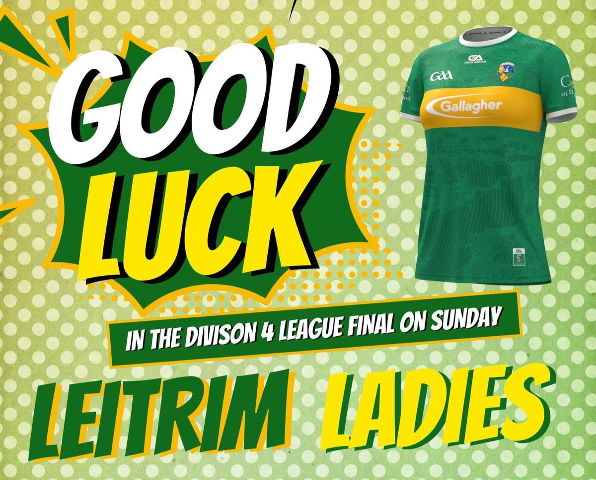leitrimdevco's tweet image. Wishing the #Leitrim team and managment @LeitrimLGFA all the best in the Devision 4 league final today.