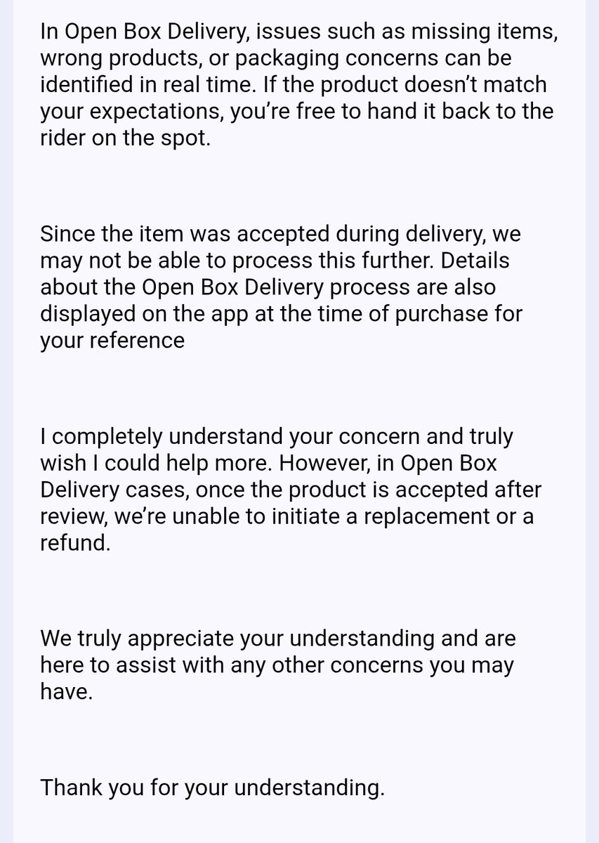 ShitanshuS86's tweet photo. @JioCare @zeptocares @ZeptoNow बॉक्स आपका सील पैक था, मैने फोन खोल कर देखा कोई दिक्कत नहीं दिखी और ओटीपी दे दिया पर जब बैक कवर ओपन करा तो फोन यूज्ड था, ये मेरी गलती थी कि ओटीपी दे दिया पर 2 साल पुराना कौन देता है 6-7 महीने होते तो चल जाता ये आपके एम्पलाई की गलती है बिना देखे भेज दिया फोन, क्यों? गलती मानो अपनी https://t.co/mu2xFFxI3s