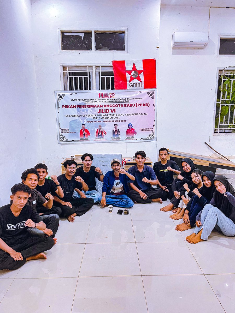 Dalam setiap kegagalan, ada kisah yang belum selesai, teruslah berjuang. 

Berbagi pengetahuan bersama calon anggota GMNI dalam acara PPAB DPK GMNI FIB UHO ( @dpk_gmni_fibuho ), Minggu / 12 April 2026.

#gmnifibuho #gmnikendari #gmni #zulzaman