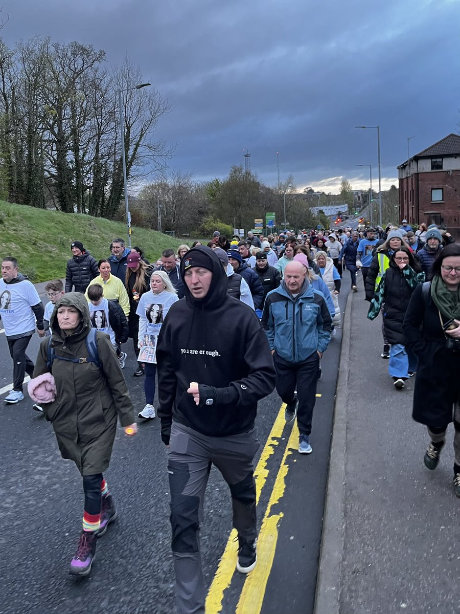 chrisspirit84's tweet image. There was great sense of community purpose &amp;amp; reflection this morning as I joined colleagues &amp;amp; supporters 🤗 @bfastmenshealth @SAG_CreditUnion @UnisonRvh @BelfastTrust for @west_wellbeing annual #OutOfTheDarkness💡A Walk of Hope🕯️from @KCbelfast to 🚶‍♀️👣 @DairyFarmSC 🫶 #Support 👏