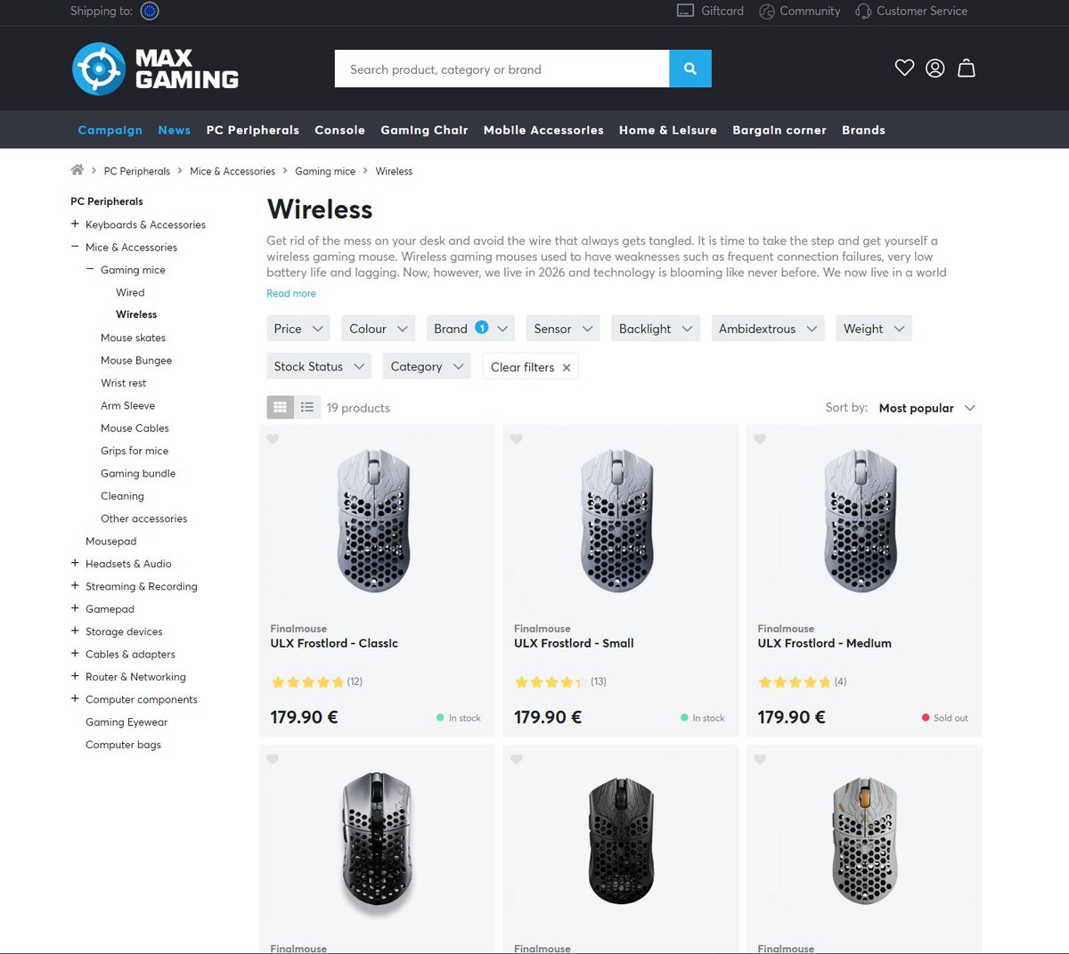 JUST_LUK7N's tweet photo. For the first time in years, Finalmouse did not completely sold out every unit they have produced. 🤔 https://t.co/wtcVbR2iq6