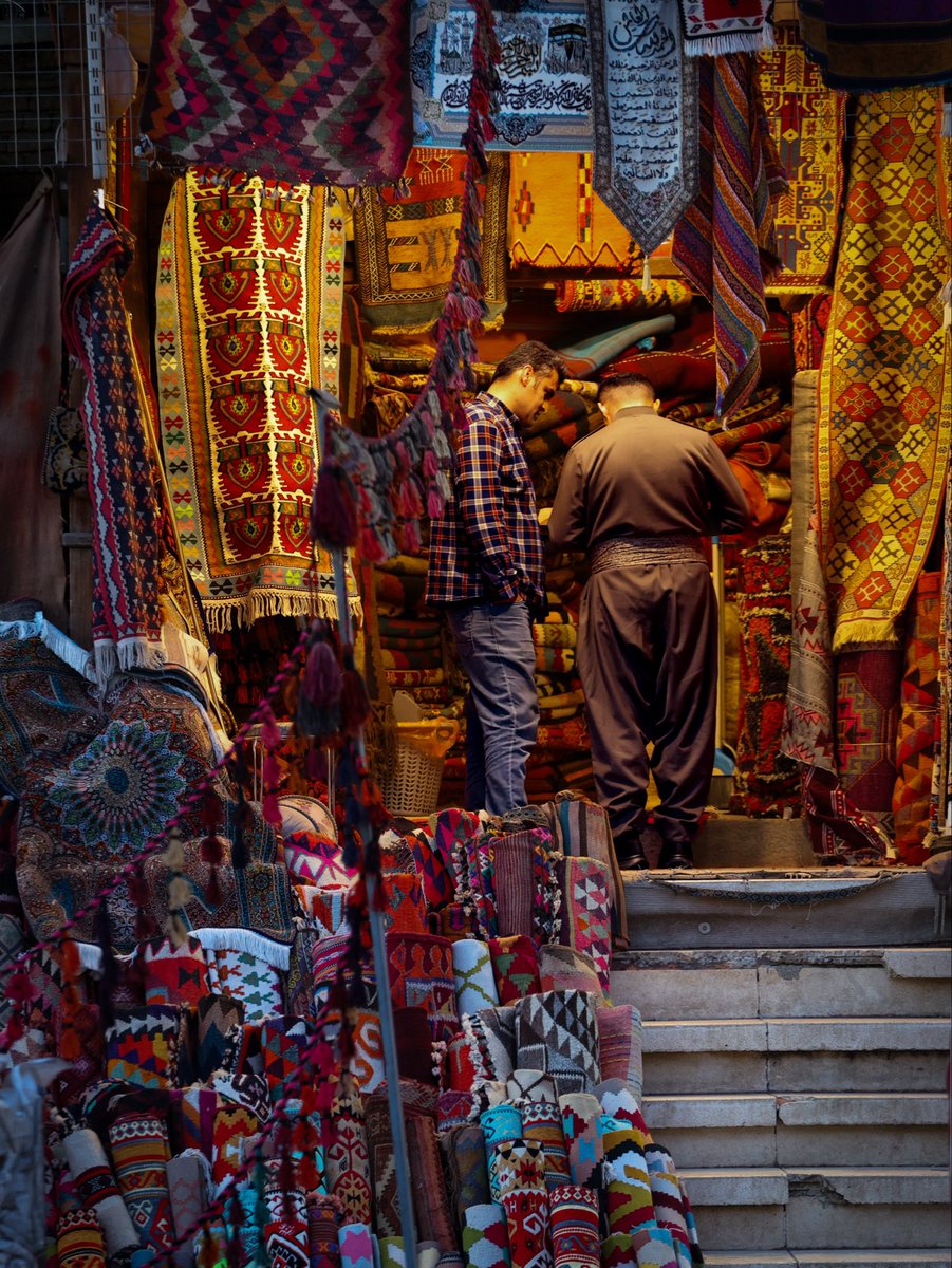 HooverLinnea's tweet photo. Iraq isn’t what I was expecting. 

To be very clear, I am in the Kurdish region of Iraq — not Iraq proper. I’d be interested in seeing how they differ besides the obvious Arab vs Kurdish influence. 

I get to meet kind people who take me to tea or for a pistachio coffee, see colors that are so vibrant that they need to be seen in person to be believed, because pictures don’t do them justice — even with color correction.

So sometimes, I take a moment and a beat for me.
.
.
@canonusa @natgeo