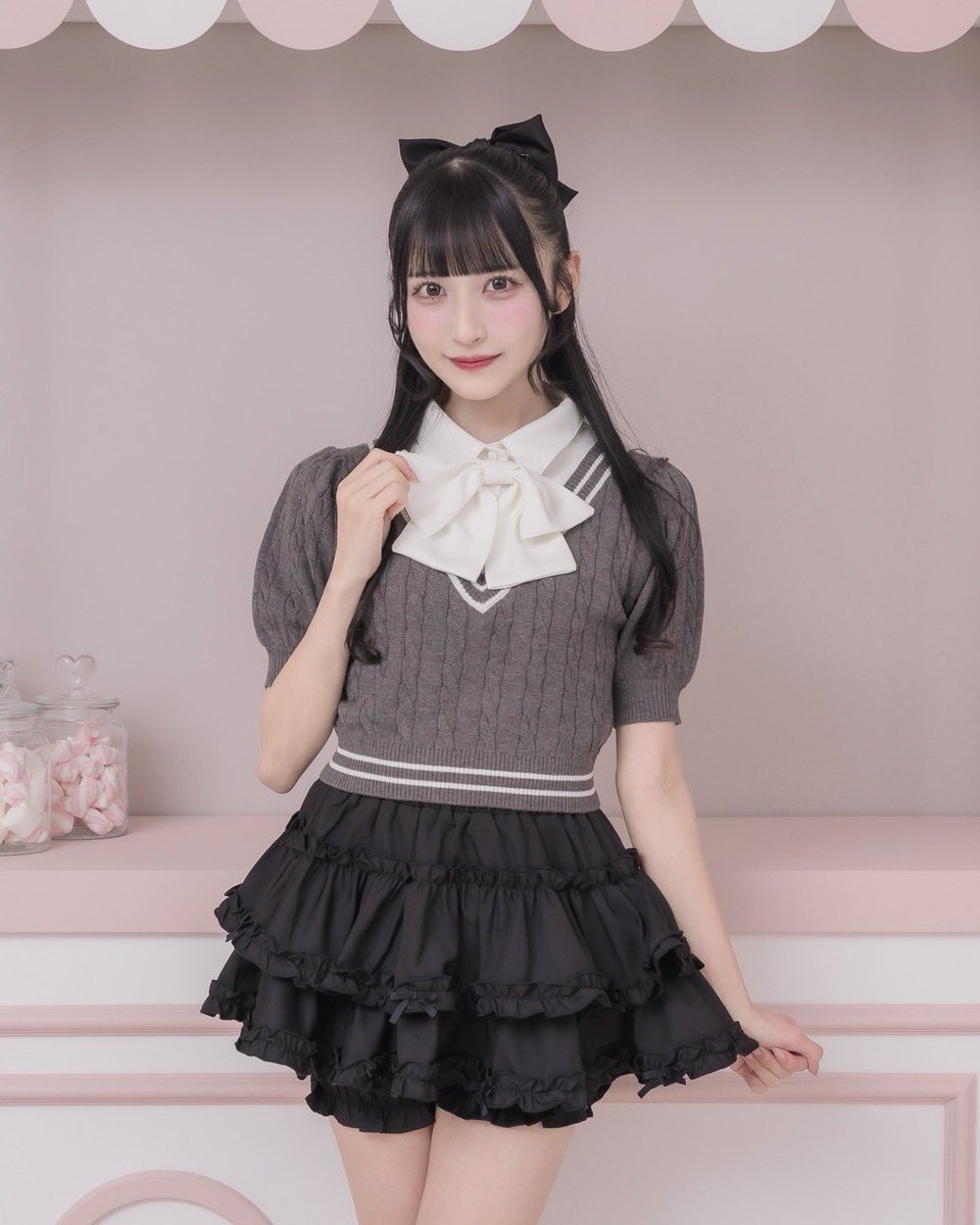 pium Spring Collection 🎀／ ♡リボンタイ付きレイヤードケーブル