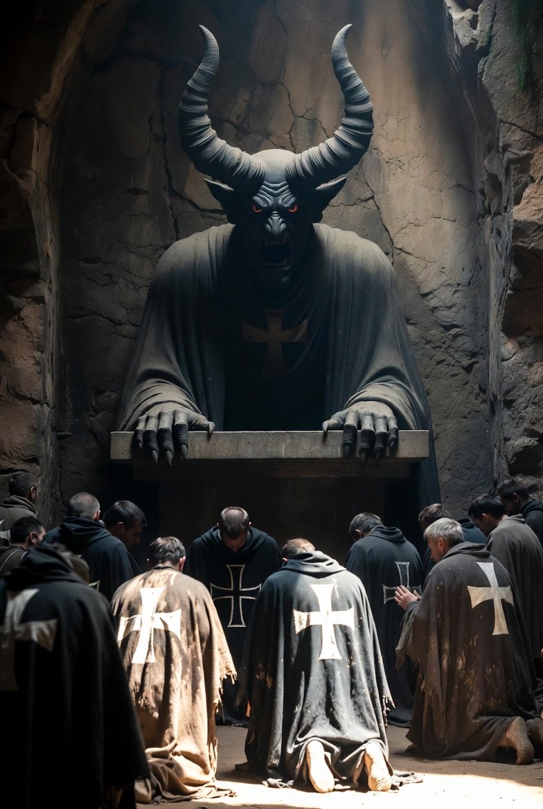 Aaron3585763795's tweet image. KNIGHTS TEMPLARS &amp;amp; THE LUCIFERIAN ILLUMINATI:

During their time in the Middle East, the Knights Templar came across entirely different sets of Gnostic scriptures that were not previously recorded in the Old Testament. 

One scripture of particular interest read of “the serpent”