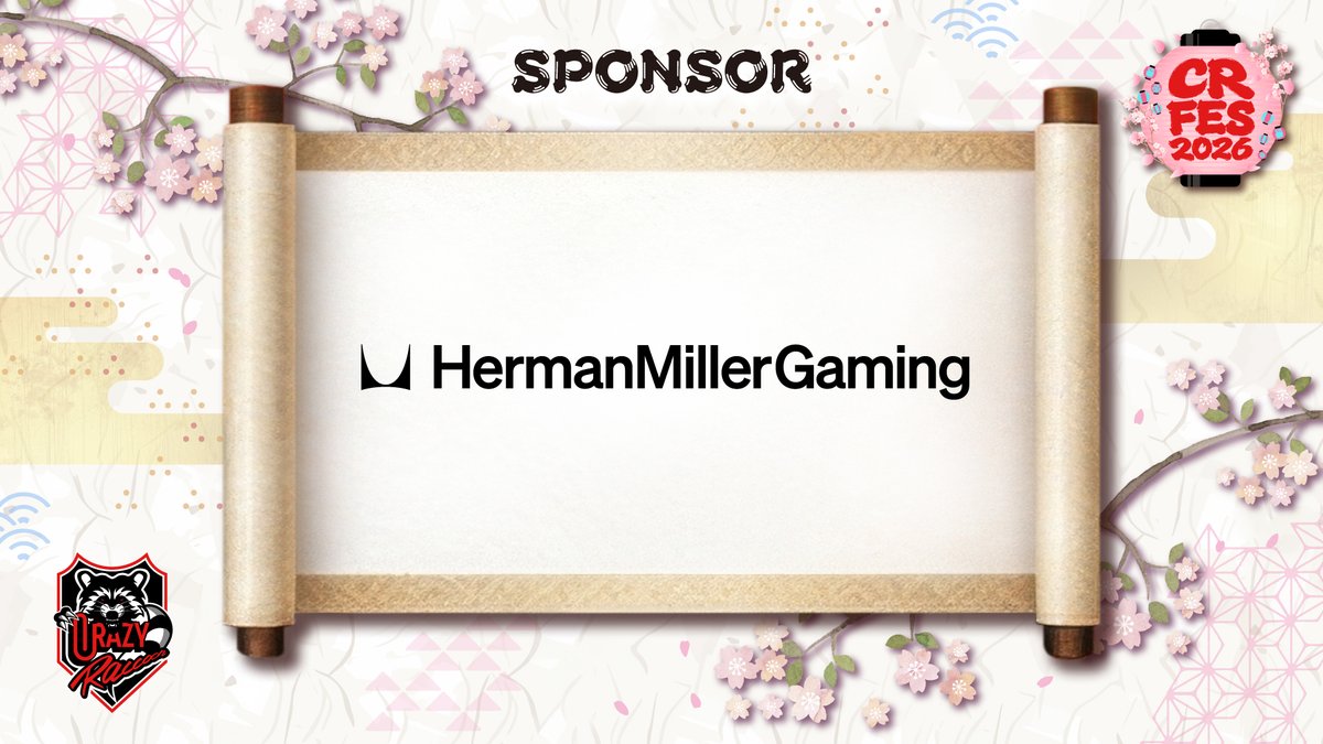 crazyraccoon406's tweet photo. 【CR FES 2026】
協賛企業のご紹介

ハーマンミラーゲーミング様
@HMGaming_jp

競技パフォーマンスのあり方に変革をもたらすとともに、究極の人間工学に基づいたゲーミングチェアなどのセットアップを提供するハーマンミラーゲーミング。
CRフェスではステージにてプレイヤーにお座りいただくエンボディチェアを提供しています。さらに、チャレンジブースにてエンボディチェアをお座りいただけます。
さらにフェス会場では、お得にハーマンミラーのゲーミングチェアを購入できるCRフェス限定プロモーションコードを公開中です。この機会をお見逃しなく。

#CRFES
#CRフェス