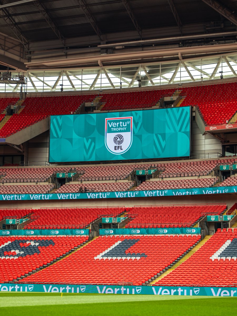 VertuMotors's tweet image. Wembley Stadium is ready and the stage is set as @LutonTown  and @StockportCounty go head-to-head in the Vertu Trophy Final!

Take a peek 👀

#Vertu #VertuTrophy #EFL @EFL