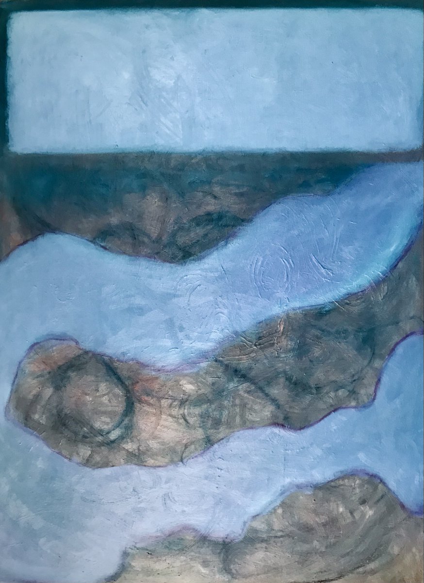 jazzy_bektas's tweet image. 🌿✨
The Transient and The Eternal

#artwork #painting #abstract #blue #brown