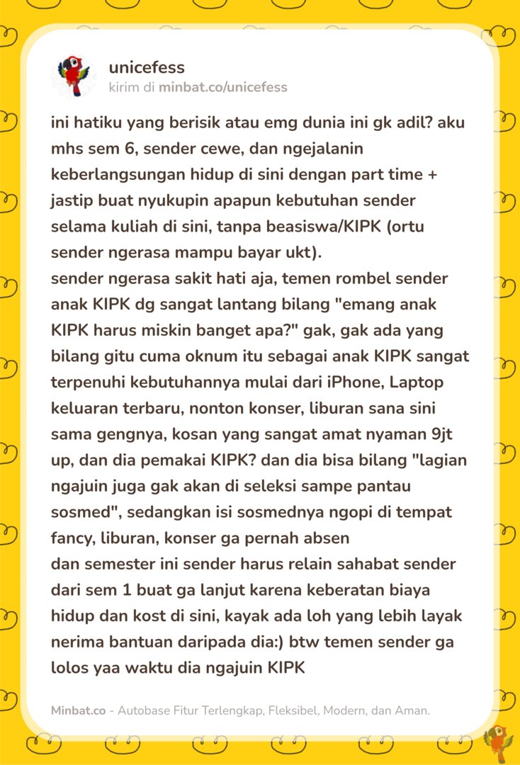 UNNES MENFESS🍌 tweet media