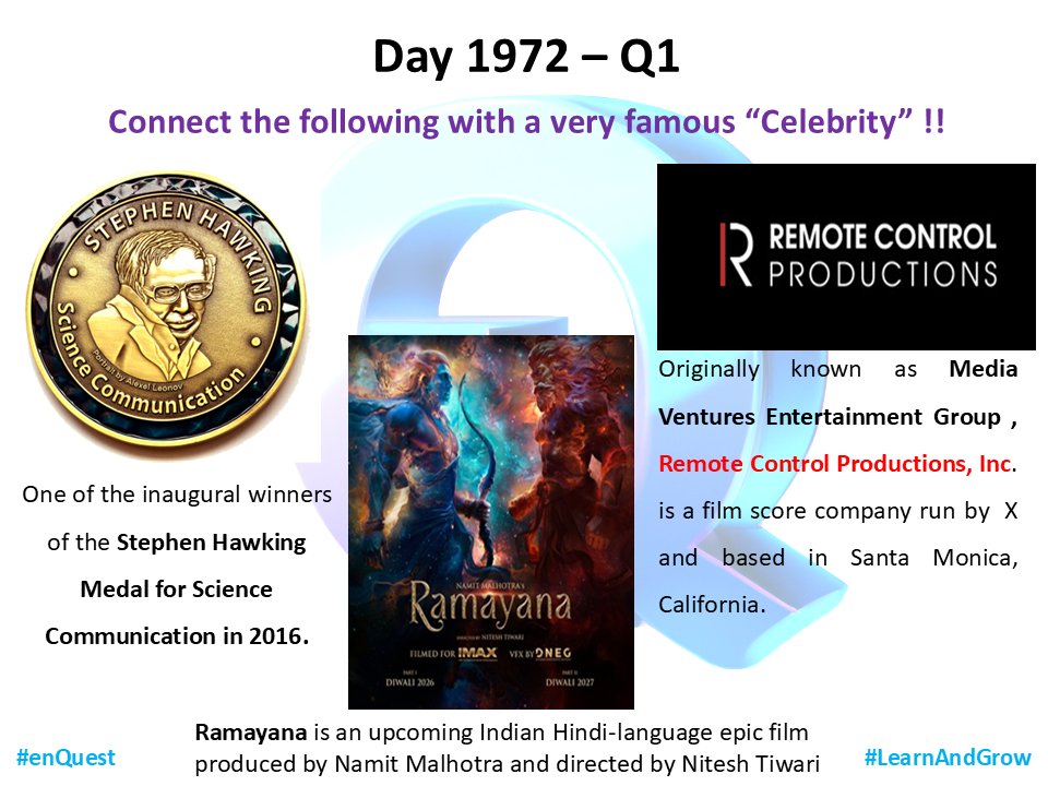 enQuest_'s tweet image. Day 1972 - Q1

#enQuest

#LearnAndGrow