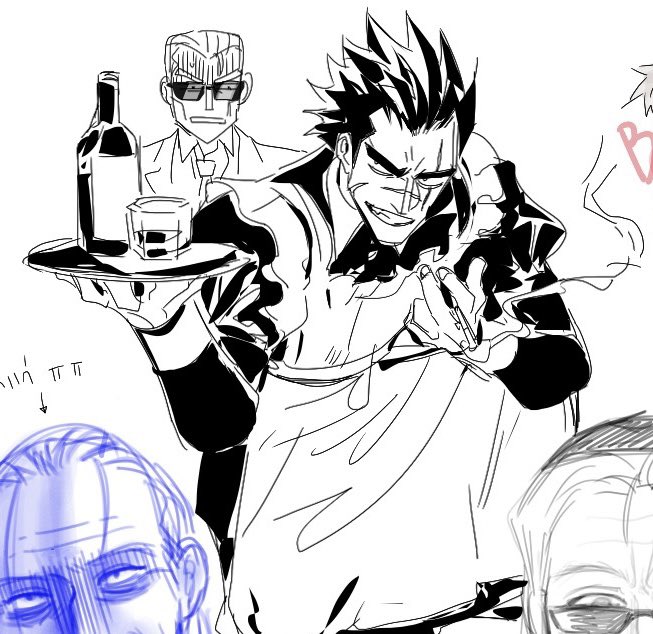 Magma request
Ten in maid outfit with Harada-kun