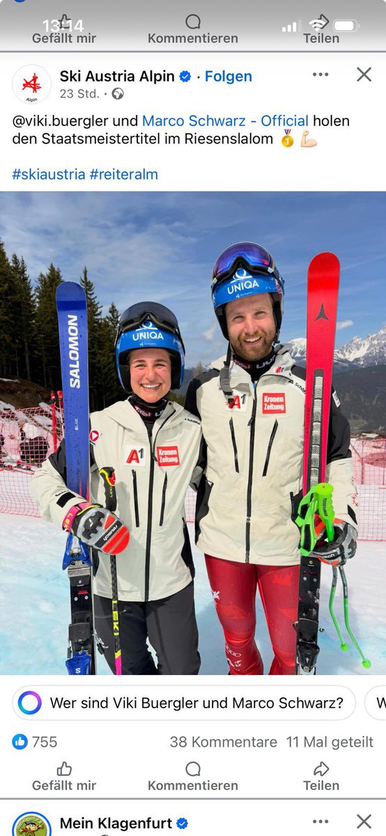 a_schaefermeier's tweet photo. Marco Schwarz on Fire 🔥 
2. Titel binnen weniger Tage 👏
Nach dem Sieg im SuperG nun auch Österreichischer Meister im RTL.
Congrats 💪🙌
@Blacky_1995 @Ski_Austria_ https://t.co/8j622lFMKe