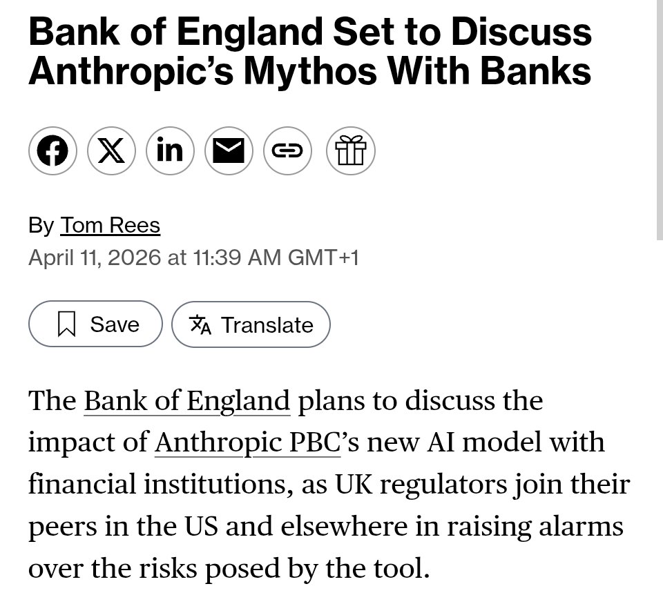 Bank of England opens Mythos briefings as reviews question the 198-review extrapolation
