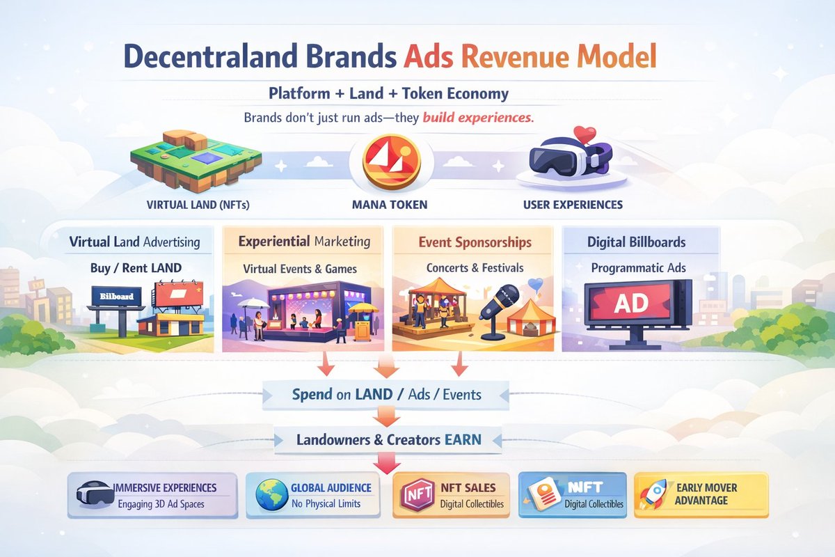 Decentraland25's tweet photo. Step into the metaverse with Decentraland 🚀
Brands are creating immersive experiences, owning virtual LAND, and unlocking new ways to engage audiences and generate revenue. 🌐
#Decentraland #Metaverse #Web3 #NFT #DigitalMarketing #Blockchain #Web3Marketing #FutureOfAds https://t.co/I2lOkzAttY