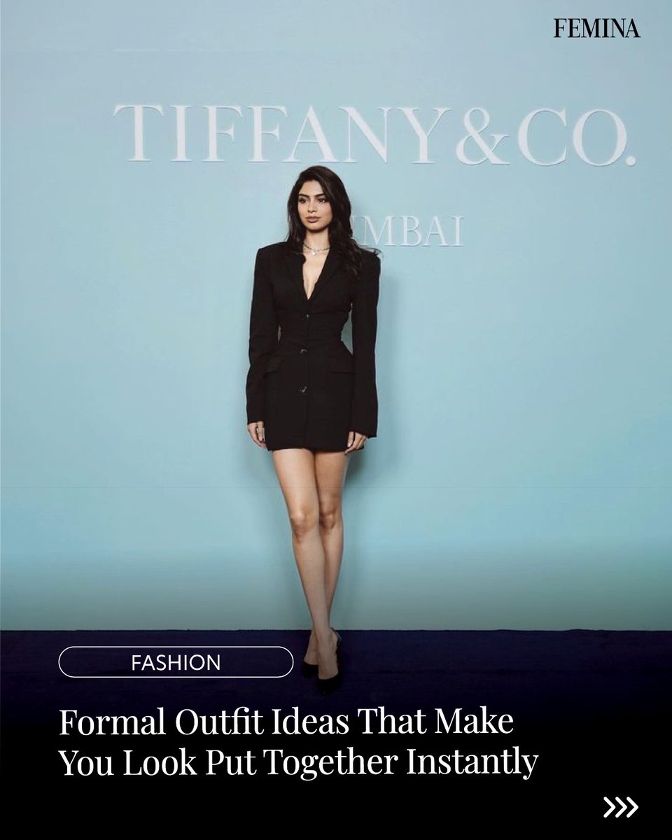 FeminaIndia's tweet image. Looking put together doesn’t have to be complicated. The right formal pieces do all the work — structured, simple, and styled just enough to make an impact. Because when the outfit is right, everything else falls into place.

#Femina #Fashion #Formals #fyp