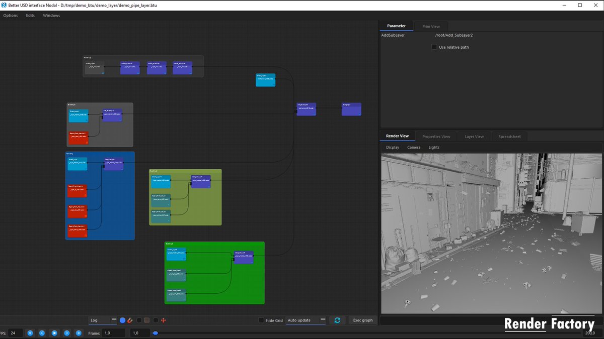 render_facCGI's tweet photo. 🛠️We are very excited to introduce our new tool, currently in alpha version. It is available for free on our website if you’d like to try it out. 

🔗Link : https://t.co/mwcVe2Pt5M

#openusd #3d #3danimation #dev #scripting #dcc https://t.co/KsYNoTOjPk