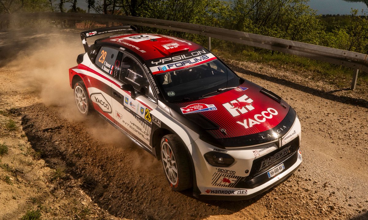 llluis555's tweet photo. Huge congratulations to the Lancia Corse Team, Stellantis Motorsport and Satory/Balocco teams for a great win at the #CroatiaRally WRC2, a first of what we’re sure will be a long list of victories in the coming years. Great job! #WRClive #WRCliveES #WRCjp https://t.co/4DCkGQ6z4O
