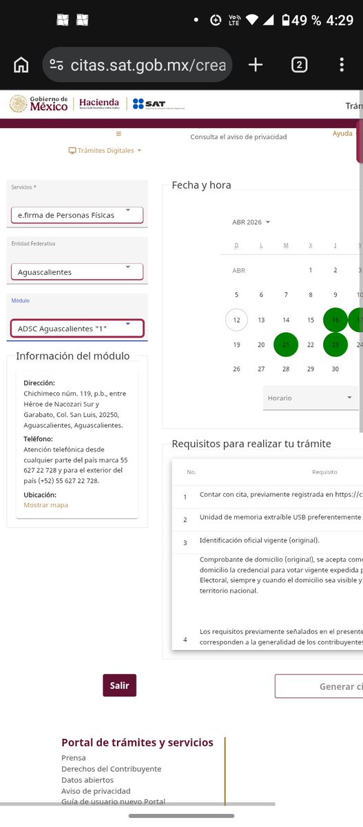 🟢#citassat #urge #sat 🟢Efirma electrónica SAT🟢 PERSONA FÍSICA 🟢 AGUASCALIENTES 🟢🟢 AGUASCALIENTES 🟢