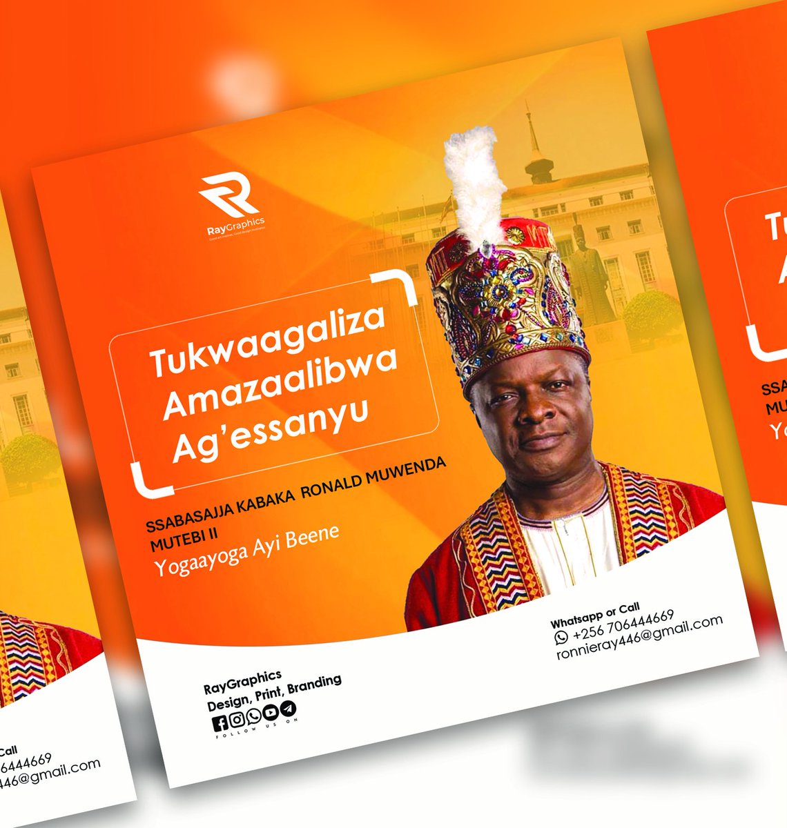 ronnieray_ug's tweet photo. HAPPY BIRTHDAY TO THE KING 👑 
His Majesty Kabaka of Buganda Ronald Muwenda Mutebi ll.
#KabakaBirthdayrun2026
#BugandaKingdom https://t.co/I9sDXhPgSi