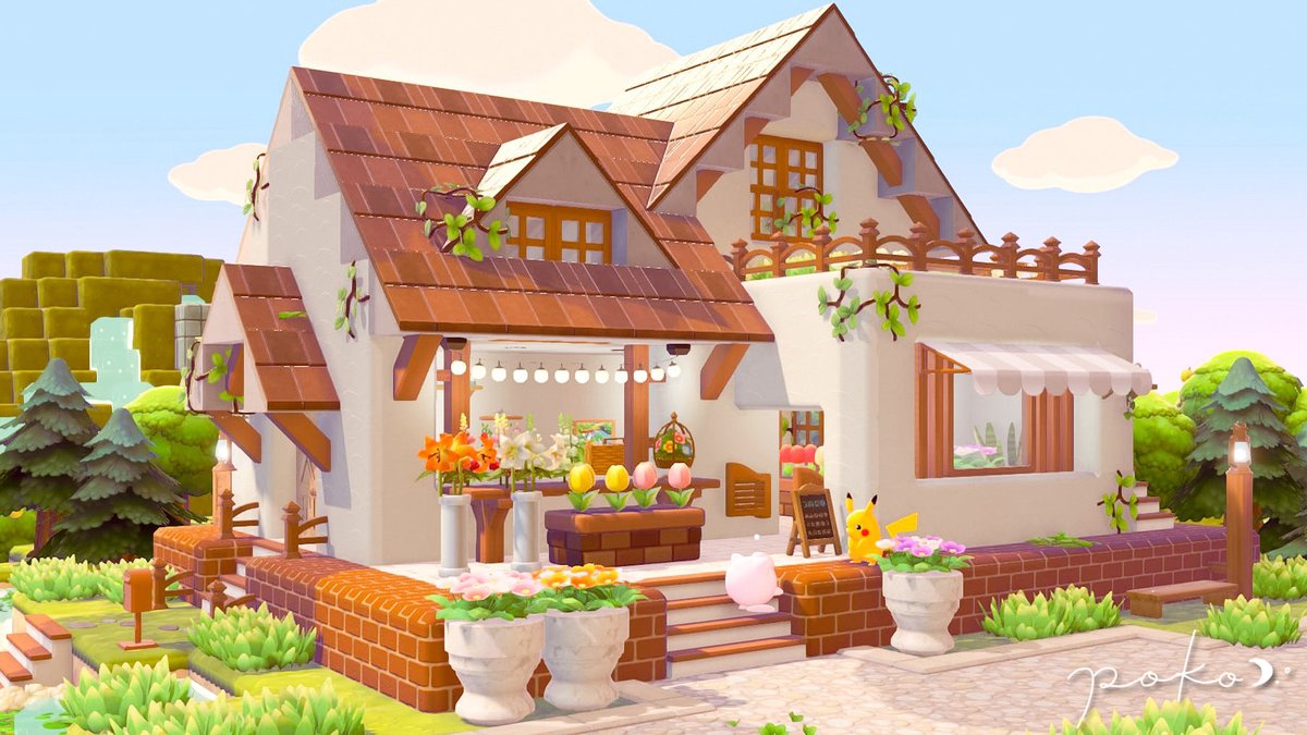 poko_acnh's tweet photo. 森のお花屋さん💐

#ぽこあポケモン #ぽこポケ
#PokémonPokopia https://t.co/mipv0FPon9