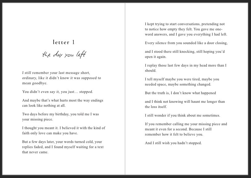 carolswrites's tweet photo. “I Hope You Cry” is back in a refined, edited edition—reimagined with a new cover and a renewed interior design that reflects the heart of its story even more deeply. New cover, new fonts to highlight my pain of letting him go #writer #ebook #journal #heartbreak https://t.co/ScrO0zIYaS