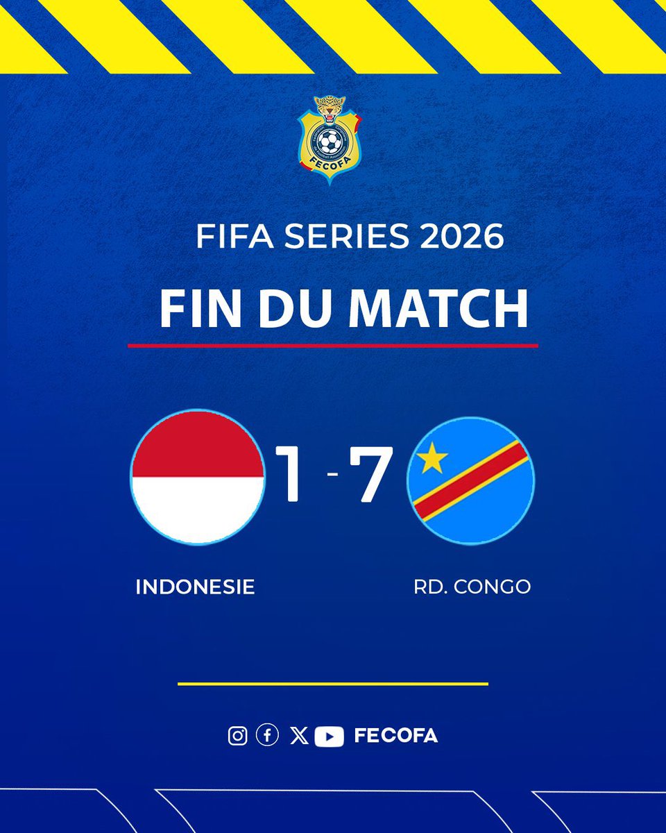 DrSelelwa's tweet image. [FIFA Series] 

Victoire écrasante des nos Léopards dames.

🏁 🇮🇩Indonésie1️⃣ 🆚 7️⃣🇨🇩RD Congo 
🏟️Ratchaburi Stadium

#FIFASeries #LeopardsDames #IndonesieRDC #JourDeMatch #AllezYLesLeopards