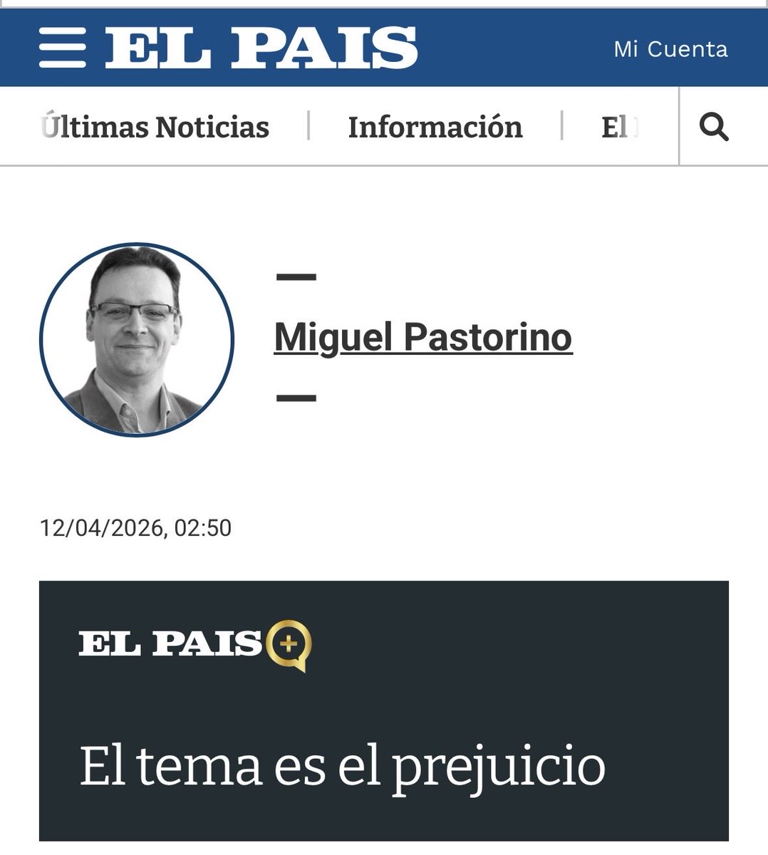 El problema no es la laicidad, sino el prejuicio. Mi columna de hoy en <a href="/elpaisuyopinion/">EL PAÍS Opinión</a> 👇🏼
elpais.com.uy/opinion/column…
Somos testigos de una evidente asimetría en los debates: Si alguien expone sus ideas en el espacio público, y tiene la “desgracia” de ser religioso, se le acusa de