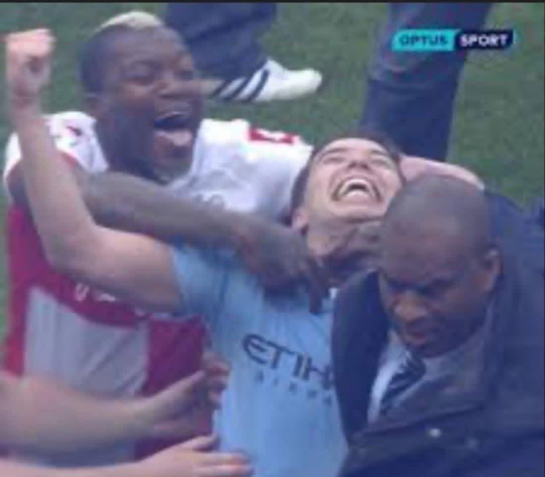 dsamsonpads's tweet photo. @yakobper90 We Chelsea fans celebrating with Man City today after they beat us 5-0  🤣🤣 https://t.co/8V00x0yCUy