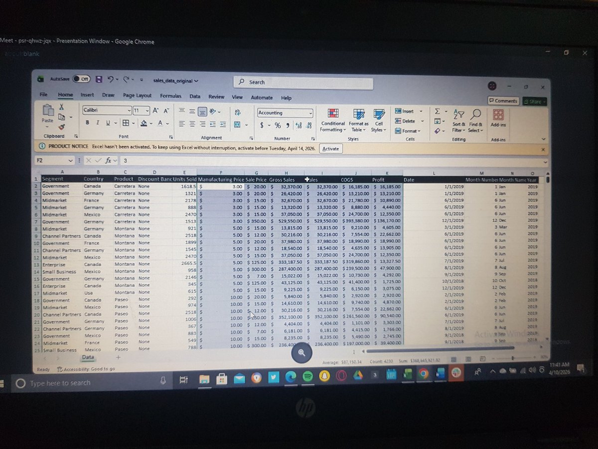 dauda_jika's tweet photo. From theory to practice! 🚀
This week, I worked with real datasets—cleaning messy data and creating structured tables. It showed me that real-world data requires patience, critical thinking, and more than just theory.
Learning by doing hits different
#My3MTT #3MTTWeeklyReflection https://t.co/6ZmpNsx143