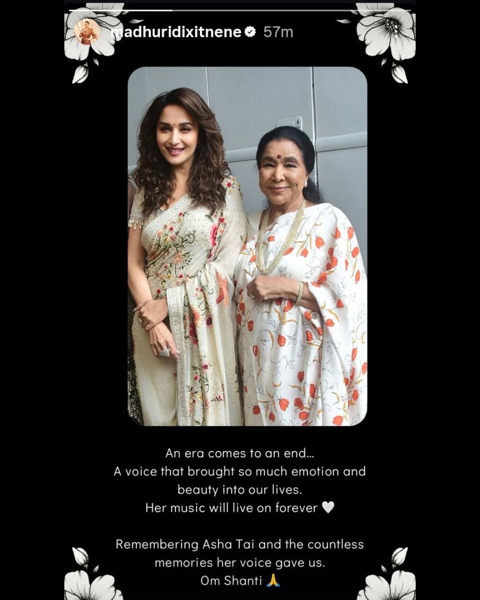 filmfare's tweet image. #SachinTendulkar, #AliaBhatt, #MadhuriDixitNene and more express their condolences after #AshaBhosle's unfortunate demise.

#Celebs