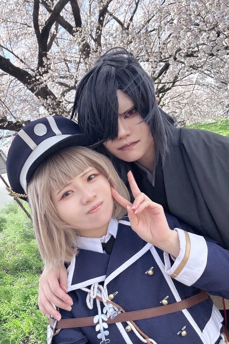 ⚠cosplay おそくほう⚠
もちゃんとまりこさんと、桜撮影行ってきた〜🌸風が、凄かったけど楽しかった!!いただいたお写真マジで本当に最高だったので編集頑張る💪✨