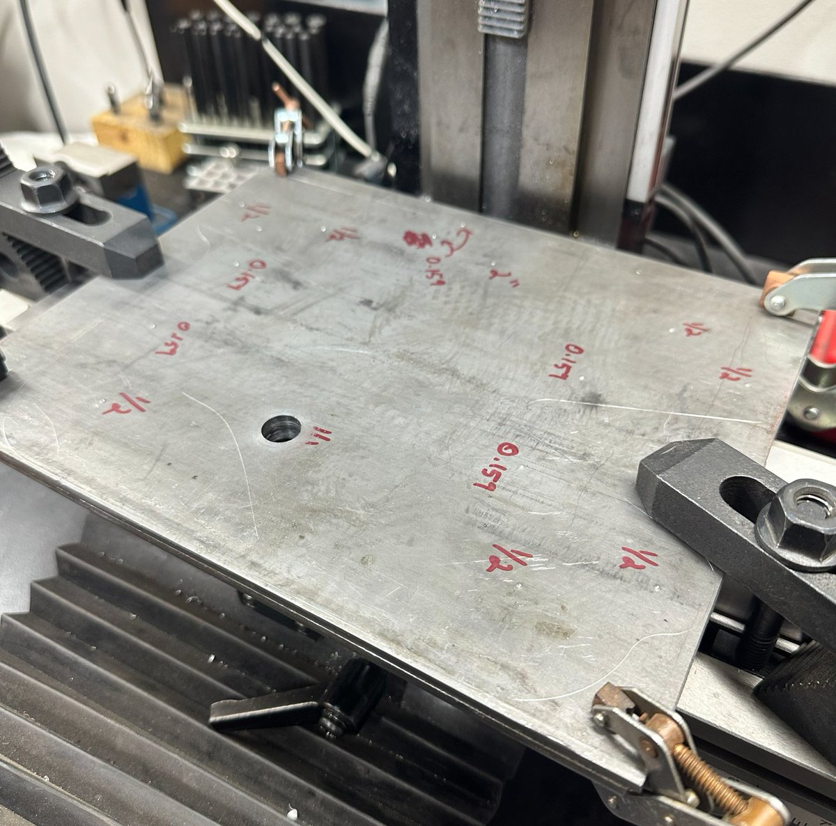 RedBeardOps's tweet image. So it begins! Lots of holes to drill.... anyone have any guesses on what this is gonna be?!

#garageshop #customfabrication