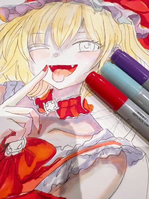 wip #イラスト #東方Project #フランドール・スカーレット #同人