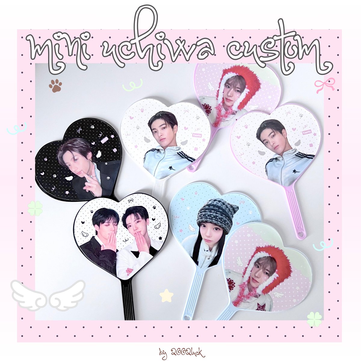 re-share and likes are appreciated!

˖  ݁ mini uchiwa custom by 2002luck ໒꒱⭑. ݁ ˖ 

preorder until 20/04 link pre order : forms.gle/8oc8UCBH9RQ2eD…