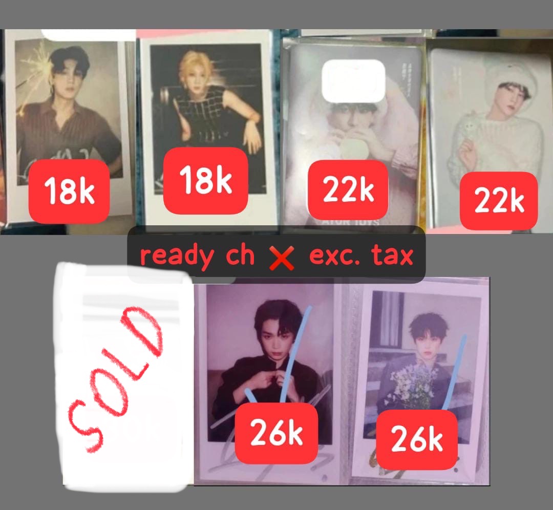 WTO / WANT TO OPERSLOT

• polaroid tian xuning madame figaro
• photocard tian xuning ayor toys shyshy
• polaroid ziyu powercircle
• polaroid ziyu esquire
• polaroid ziyu mens uno

ready ch, os dari go wa
💰 price on pic bersih ch

t. wts leipeng pc pola revenged love