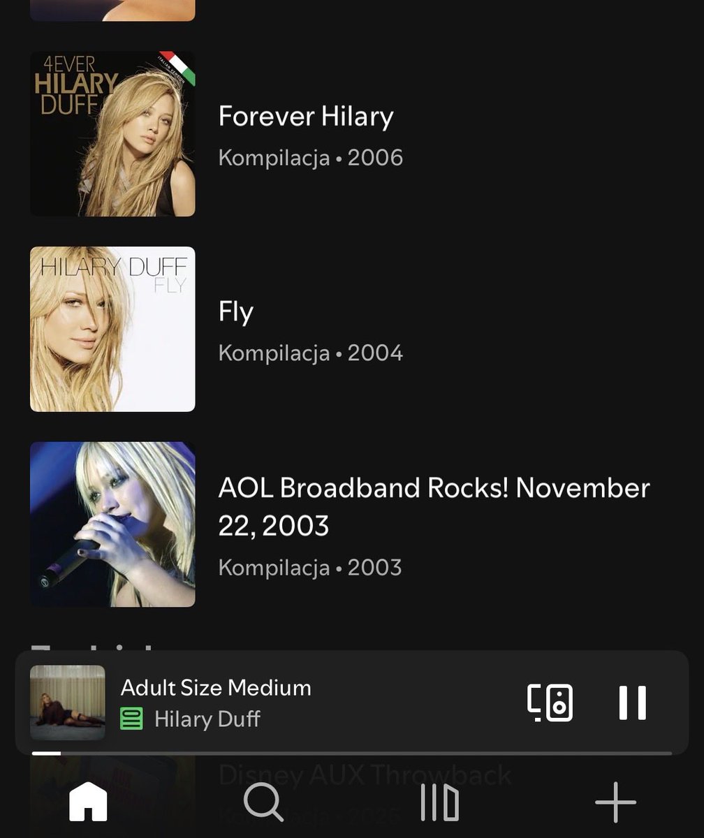 Hilary Duff Spotify tweet media